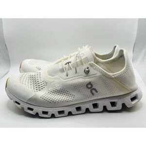 On Cloud 5 Coast Women's Size 9.5 White Athletic Running Walking Shoes Sneakers